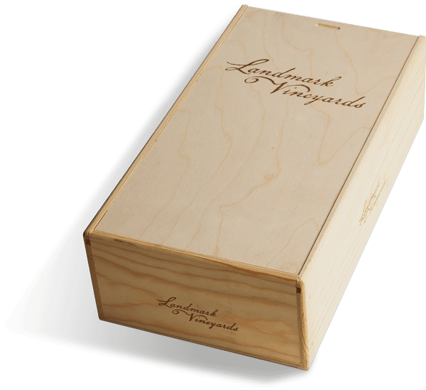Landmark 2-Bottle Wood Box
